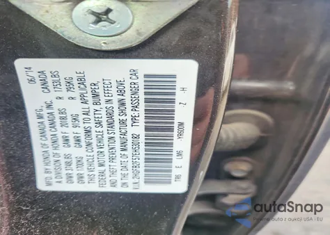 2014 Honda Civic Lx from USA, damaged, VIN 2HGFB2F57EH530182